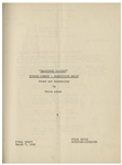 Moe Howard's 24pp. Script Dated March 1950 for The Three Stooges Film ''Scrambled Brains'', Working Title ''Impatient Patient'' -- Very Good Plus Condition